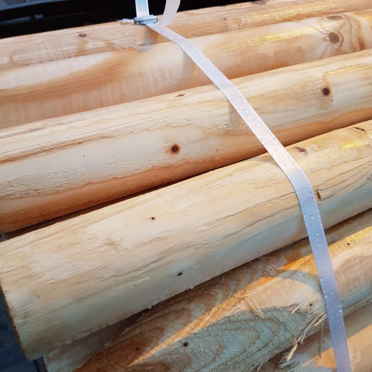 Polyester Corded Strap Used in Wood